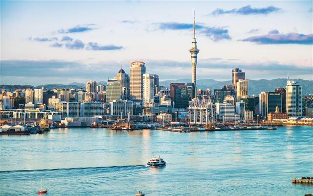 Auckland skyline and harbour