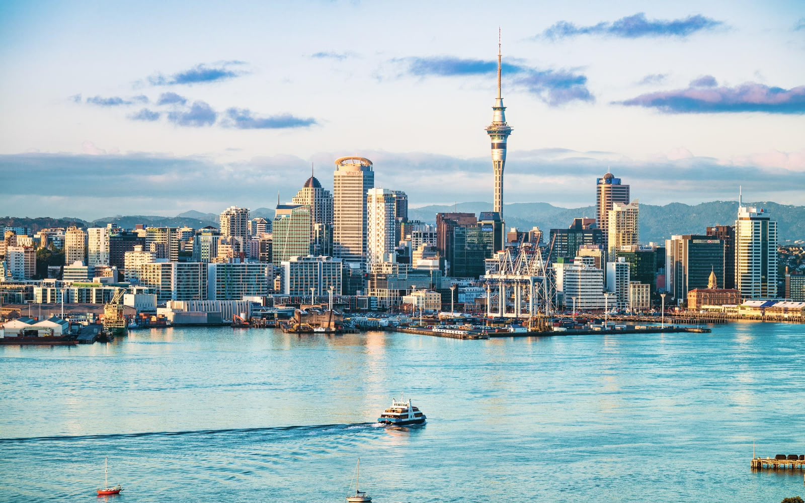 Auckland skyline and harbour